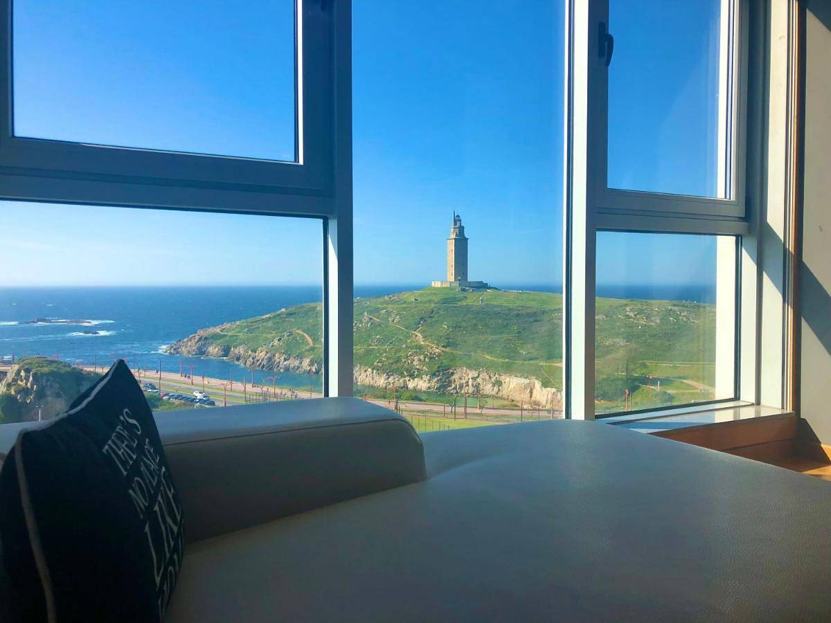Appartement entier, Parking, vistas al mar y tres habitaciones in La Corogne, Costa de Galicia