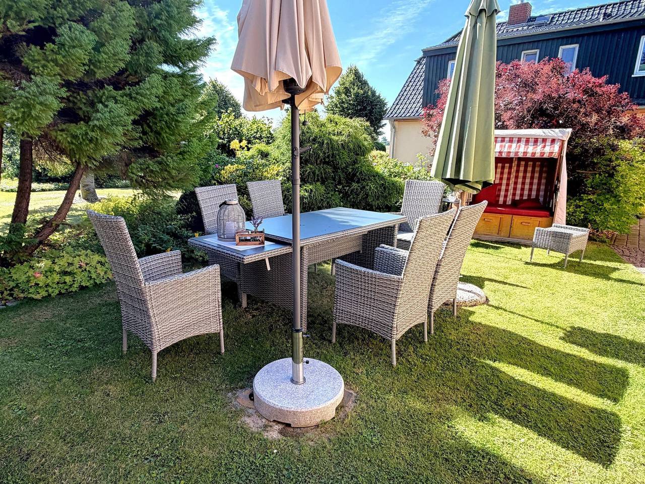 Ganze Ferienwohnung, Ferienwohnung am Weidendom bei Stralsund - Ferienwohnung Erdgeschoss in Wendorf, Stralsund Umland