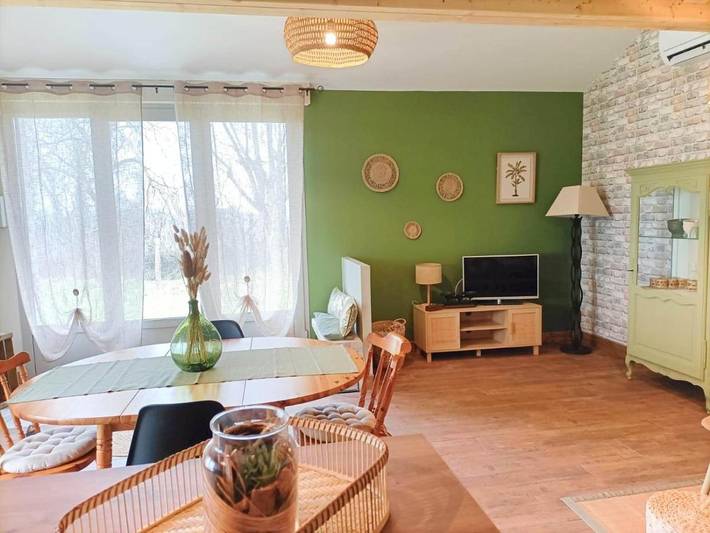 Maison de vacances pour 4 personnes, avec vue et jardin