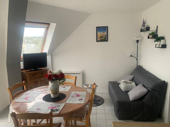 Gîte pour 3 personnes, avec vue et terrasse, animaux acceptés dans Office De Tourisme De Plougonvelin - 4