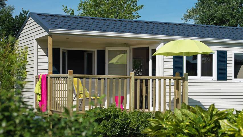 Chalet für 4 Personen, mit Balkon und Garten in Pelzerhaken