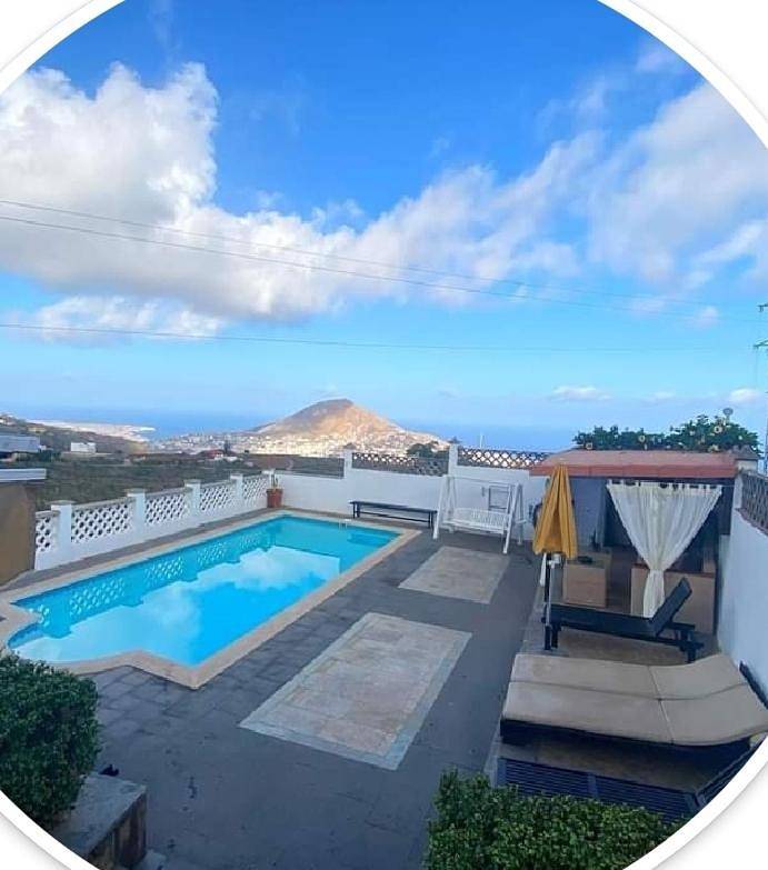 Ferienhaus für 6 Personen, mit Ausblick und Garten sowie Pool und Seeblick auf den Kanaren