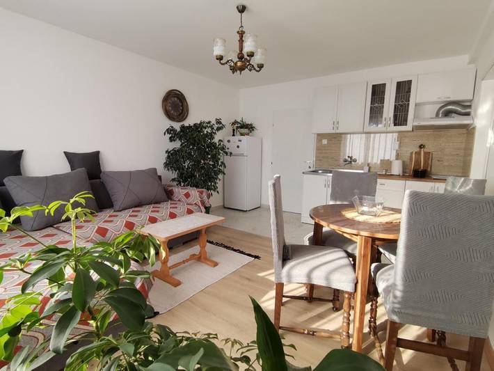 Appartement de vacances pour 4 personnes, avec vue ainsi que jardin et terrasse