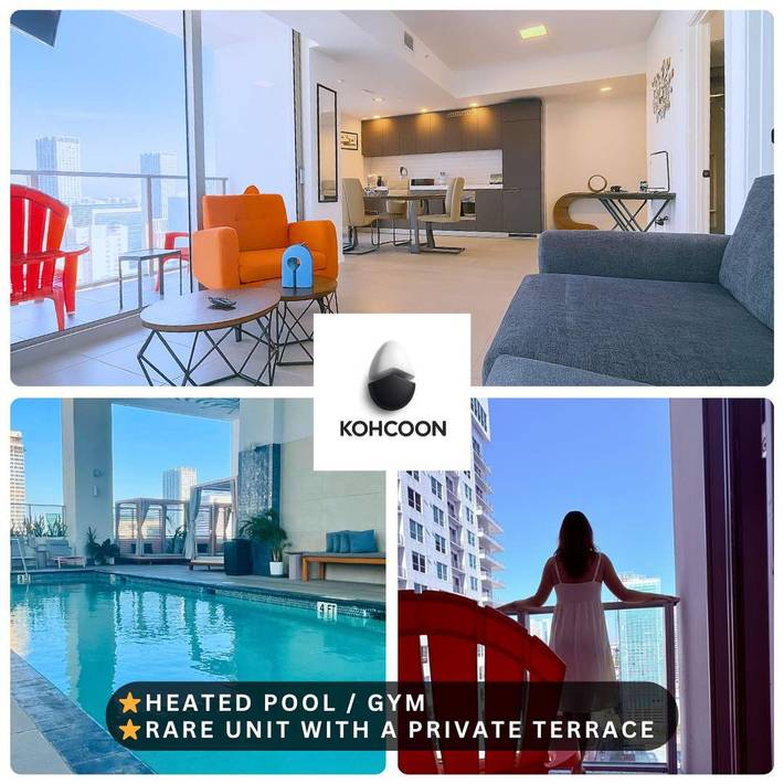 Loft for 4 people, with balcony in Miami