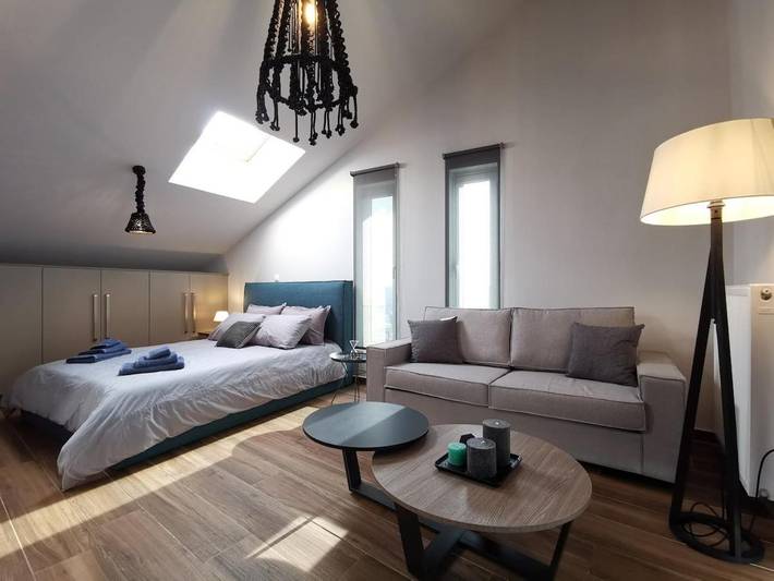Ferienwohnung für 4 Personen, mit Terrasse und Ausblick in Agios Dimitrios