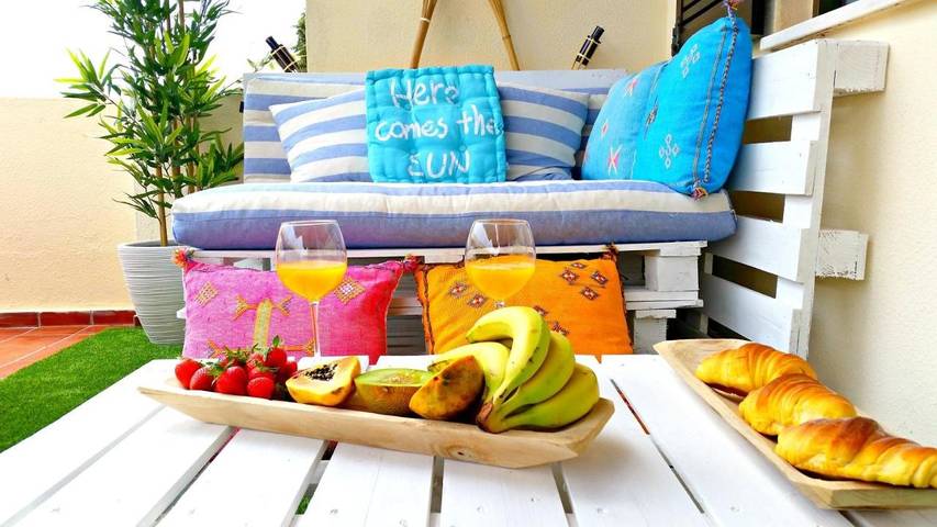 Ferienhaus mit Meerblick für 4 Personen, mit Garten und Ausblick sowie Pool in Lagos