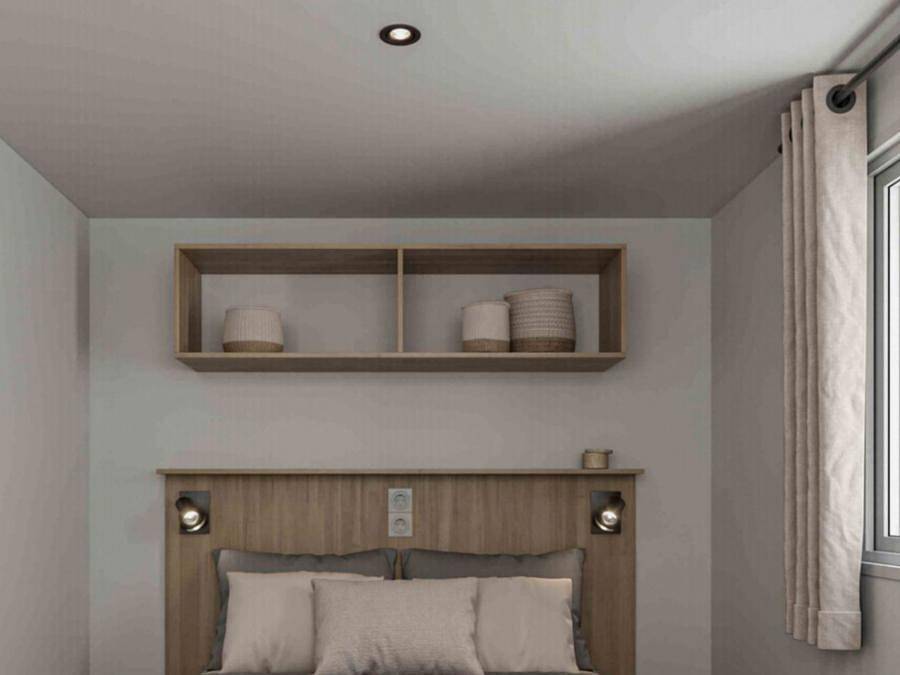 Camping Paradis du Viaduc - Mobilhome 4 personnes - Nest Evasion 38 Premium 2chambres 4pers in Millau, Parc naturel régional des Grands Causses
