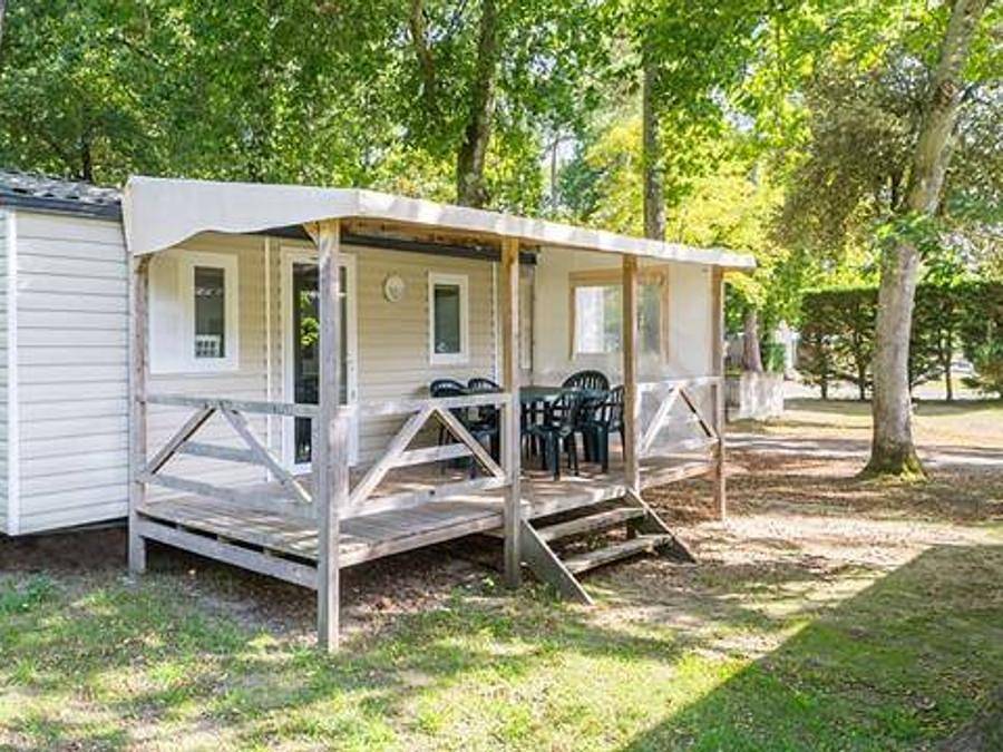 Camping La Dune Blanche - Mobilheim 6 personen - Comfort | 3 Schlafz. | 6 Pers. | Erhöhte Terrasse in Camiers, Montreuil und Umgebung