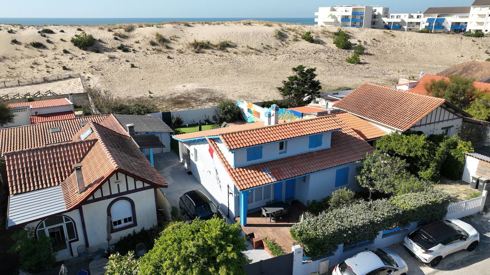 Maison de vacances 'Beach Villa 14 Personnes' avec terrasse privée, Wi-Fi et climatisation in Lacanau Ocean, Lacanau