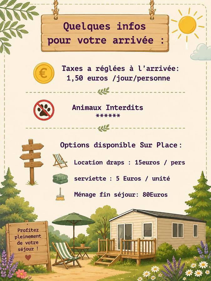Camping pour 6 personnes, avec terrasse - 1