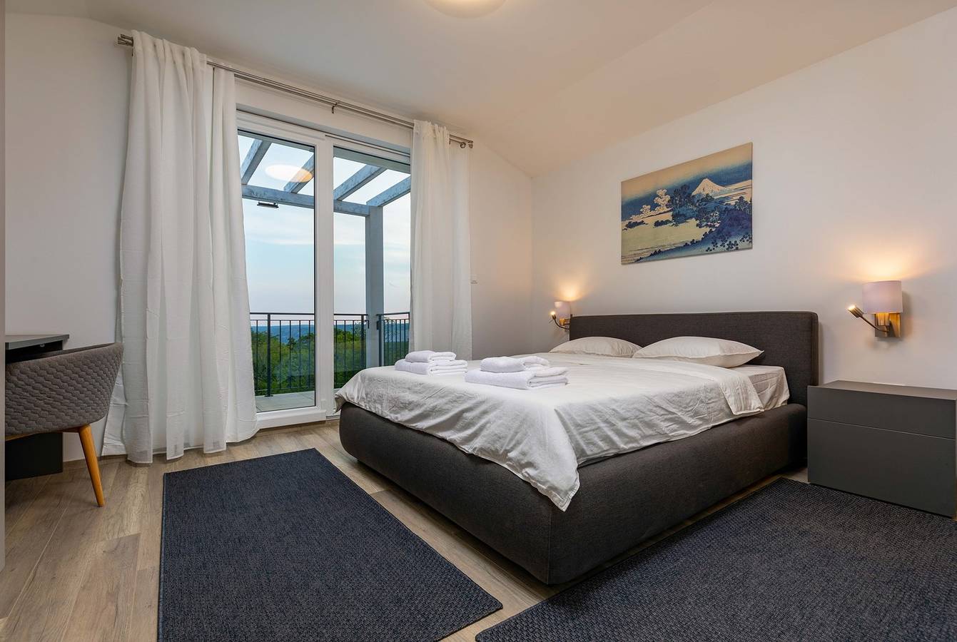 Diminici Villas / 4 bedroom villa with pool and sea view 21B in Sveti Lovrec Labinski, Eastcoast Istria