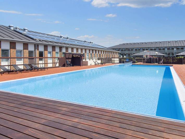 Ferienwohnung für 4 Personen, mit Balkon/Terrasse und Balkon sowie Terrasse und Pool in Drachenfestival Fanø