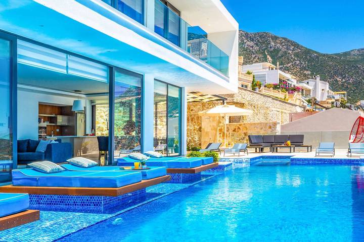 Villa für 10 Personen mit Balkon in Kaş, Provinz Antalya
