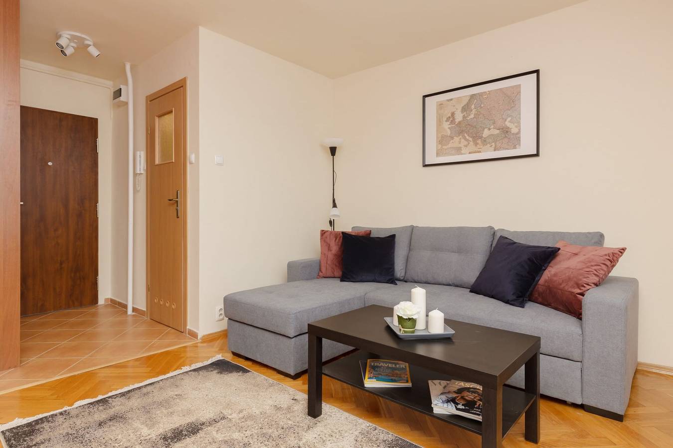 Entire studio, Karmelicka 19 96 Atmospheric Studio Smarttv in Warsaw Śródmieście, Warsaw