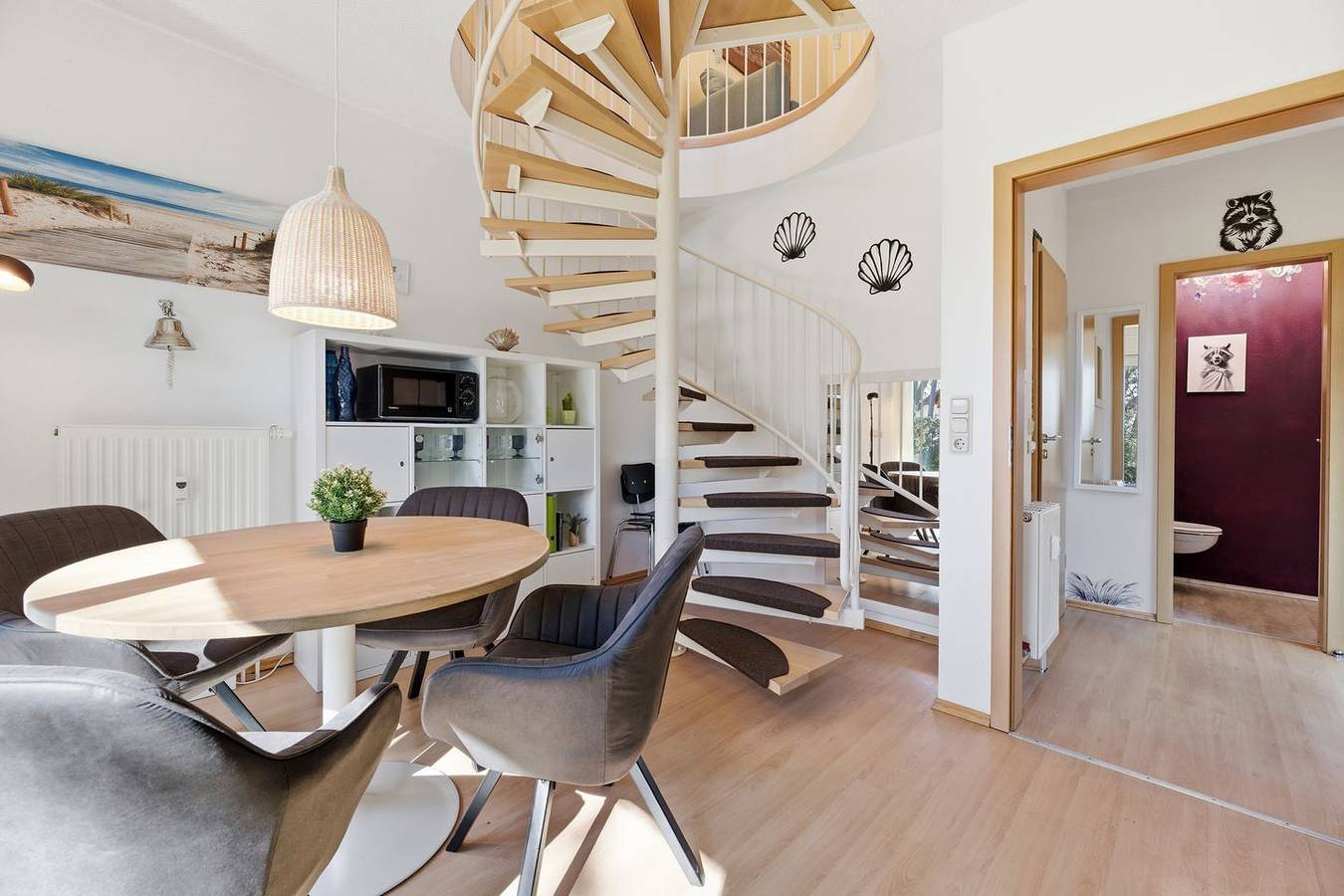 Ganze Wohnung, Haus Berlin, Whg. Muschel Maisonette in Loddin - Modern, ruhig und naturnah in Loddin, Bernsteinbäder