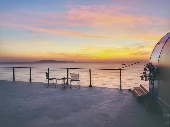 Camping für 2 Personen, mit Ausblick und Garten auf Kreta
