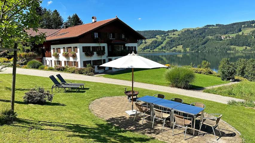 Ferienwohnung für 2 Personen, mit Terrasse und Garten am Großer Alpsee
