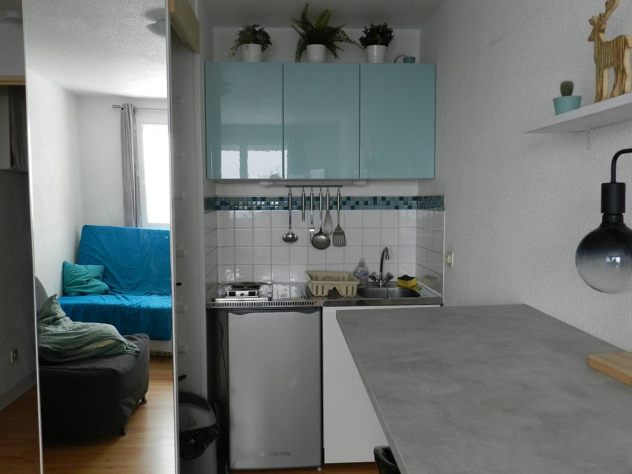 Appartement entier, Studio cosy 3 pers, proche pistes, ski casier in La Ferrière, Le Pleynet Les Sept Laux