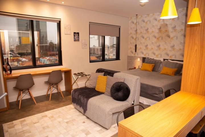 Casas e apartamentos de temporada para 4 pessoas, com piscina e sauna e ainda jardim em São Paulo