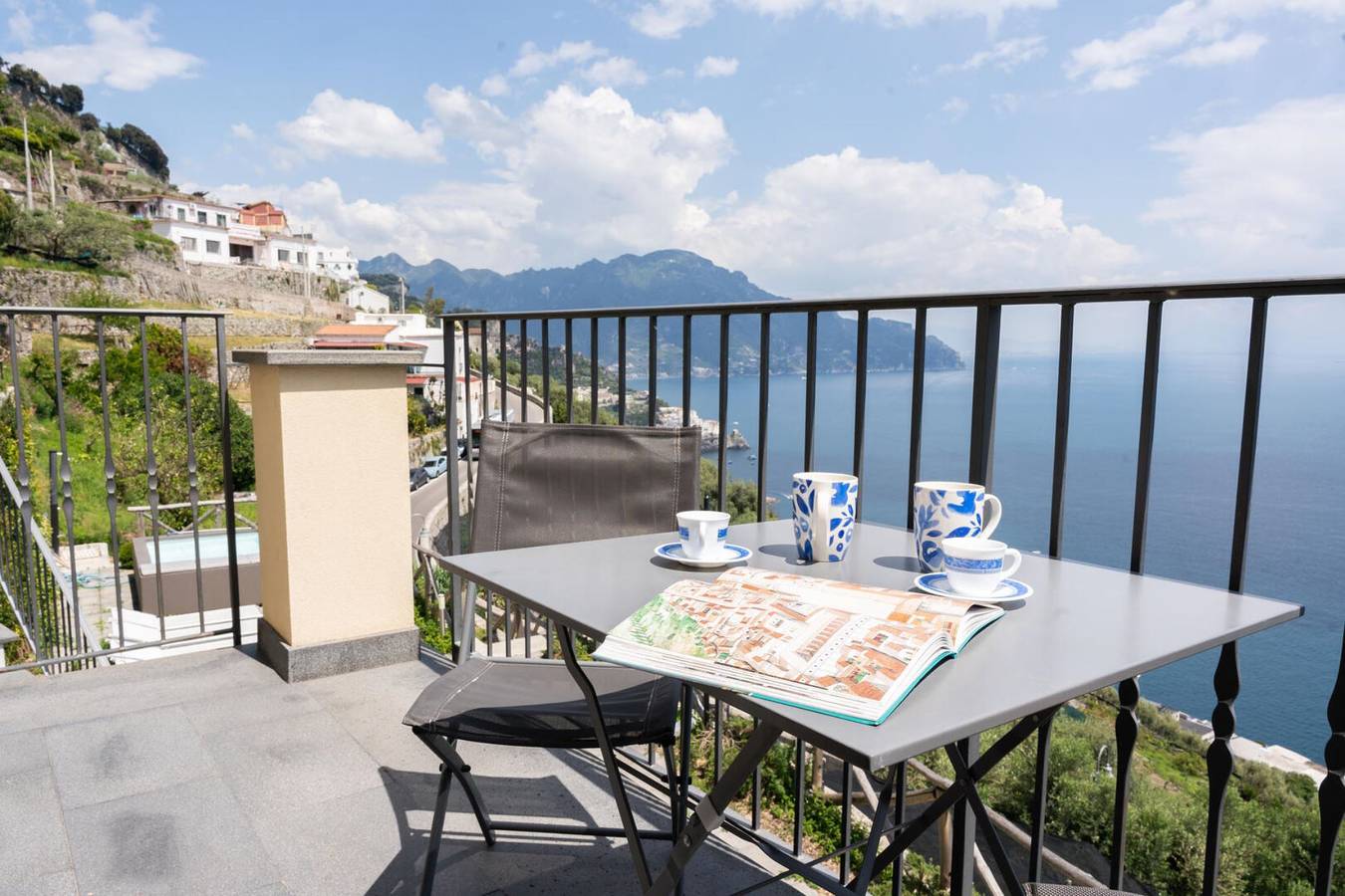 Seaside Villa with Garage & Terrace, 2km to Castiglione Beach in Amalfi, Sorrento Coast
