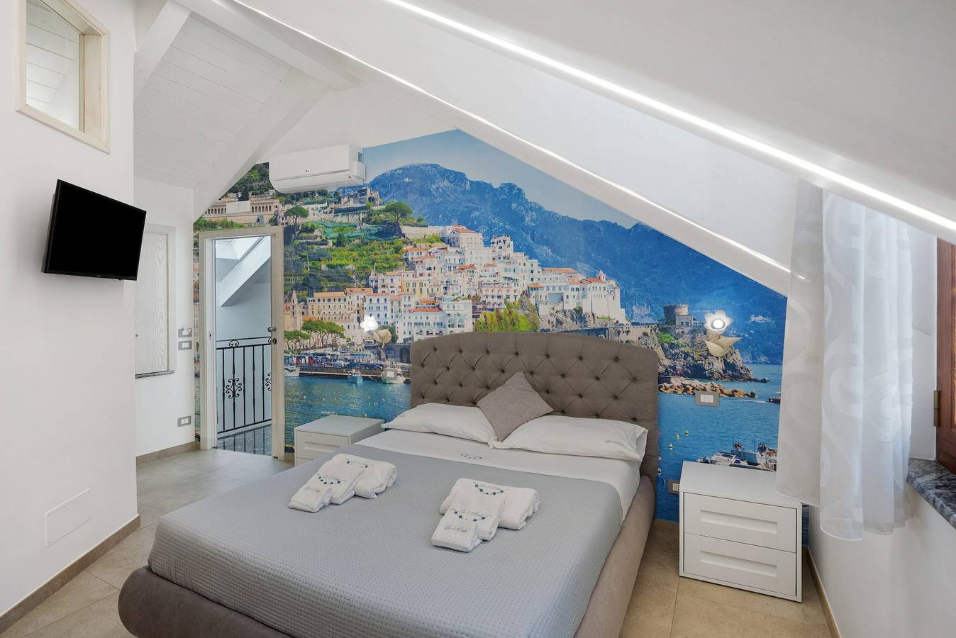 Zimmer 'Amalfi' mit Bergblick, Wlan und Klimaanlage in Pianillo, Agerola