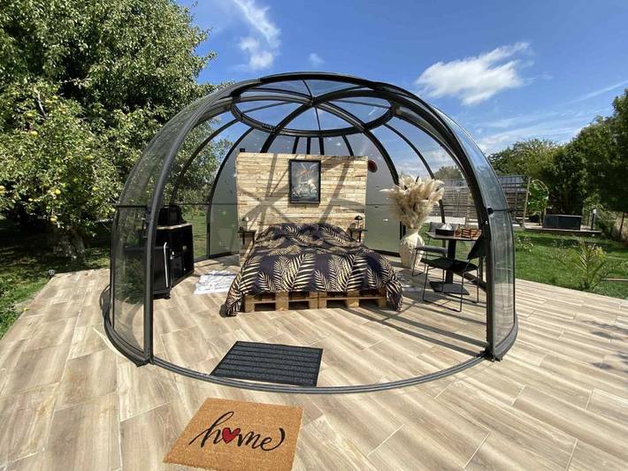 Tente pour 2 personnes, avec Terrasse ainsi que Jardin et Vue dans Département Nord - 2