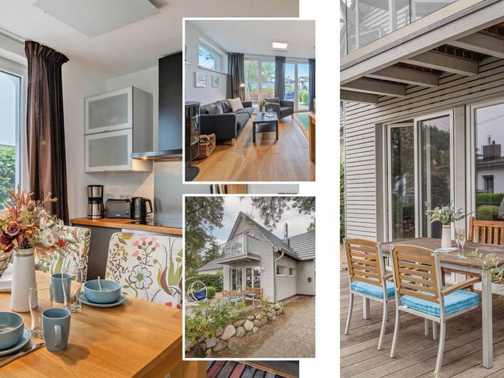 Ferienhaus für 6 Personen, mit Seeblick und Garten sowie Balkon, kinderfreundlich in Rankwitz