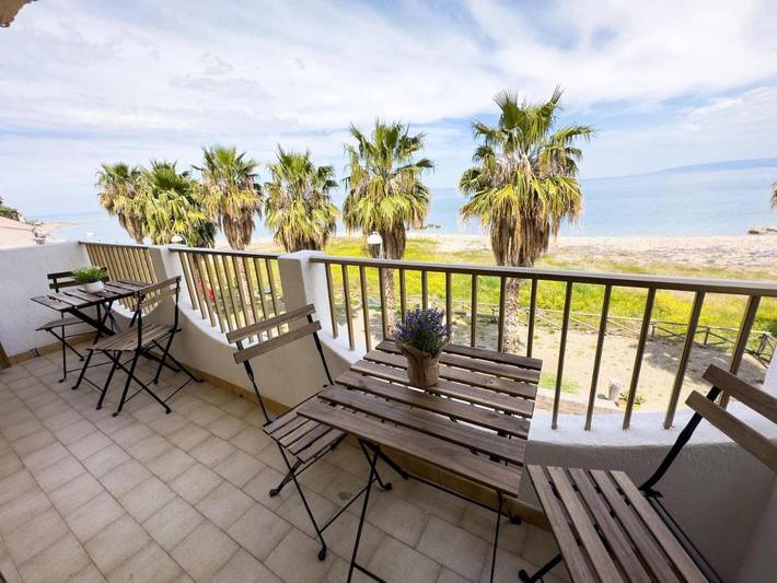 Ferienwohnung für 5 Personen, mit Balkon und Terrasse sowie Ausblick