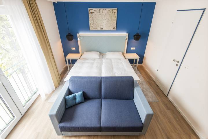 Boutique-Hotel Zur alten Post Neubau - Großes Wohnzimmer in Hafen Büsum, Büsum