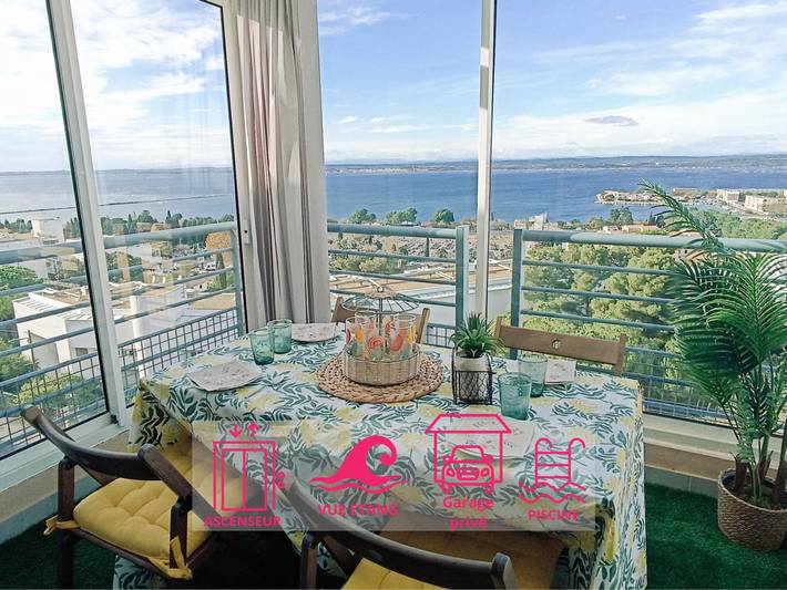 Appartement de vacances pour 4 personnes, avec Terrasse et Piscine