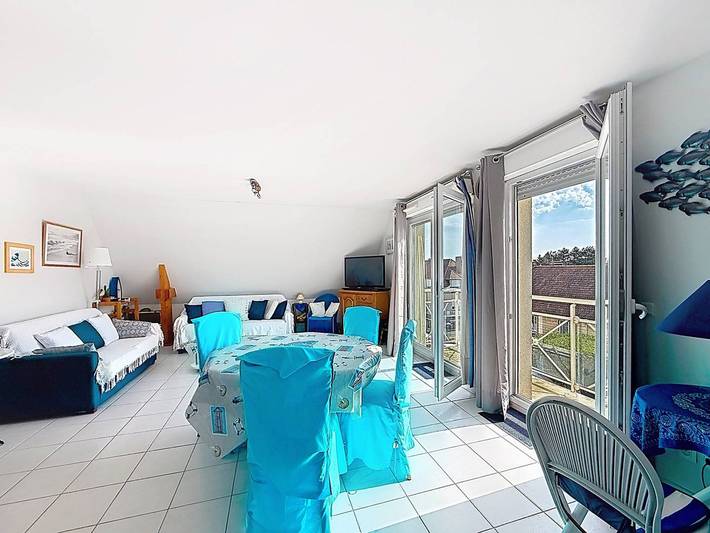 Gîte pour 4 personnes, avec Balcon et Piscine à Merville-Franceville-Plage - 2
