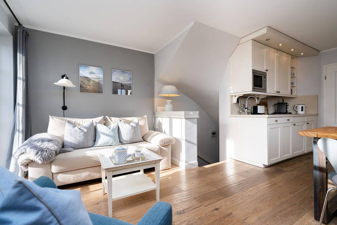 Gemütliche 3-Zimmer Wohnung - 4 Personen: Meerblick, Terrasse, Stellplatz, Wlan., foto 6