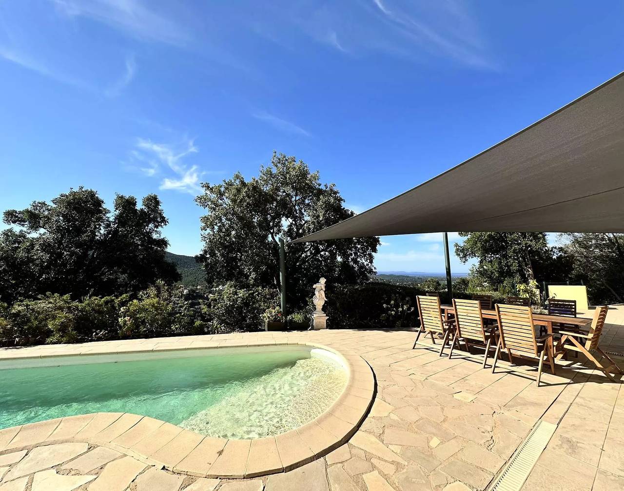 Villa für 8 Personen mit beheiztem Pool und Meerblick in La Londe-Les-Maures in La Londe-les-Maures, Toulon Region