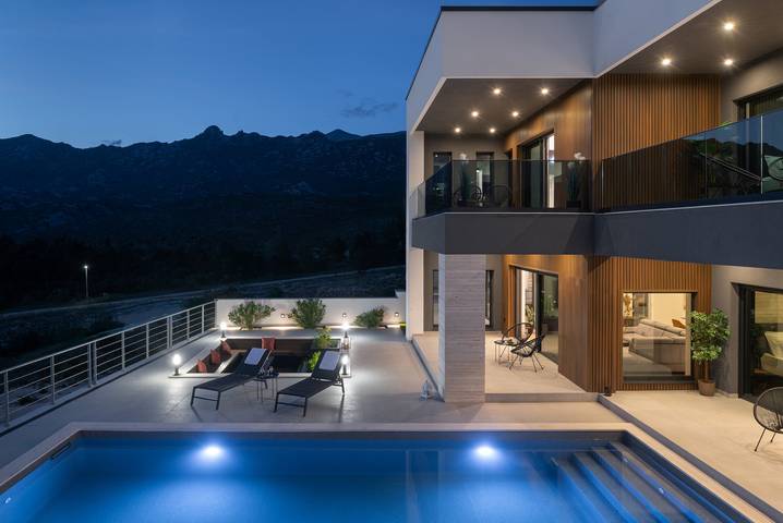 Villa für 12 Personen, mit Meerblick und Garten sowie Terrasse, mit Haustier in Vinjerac - 3