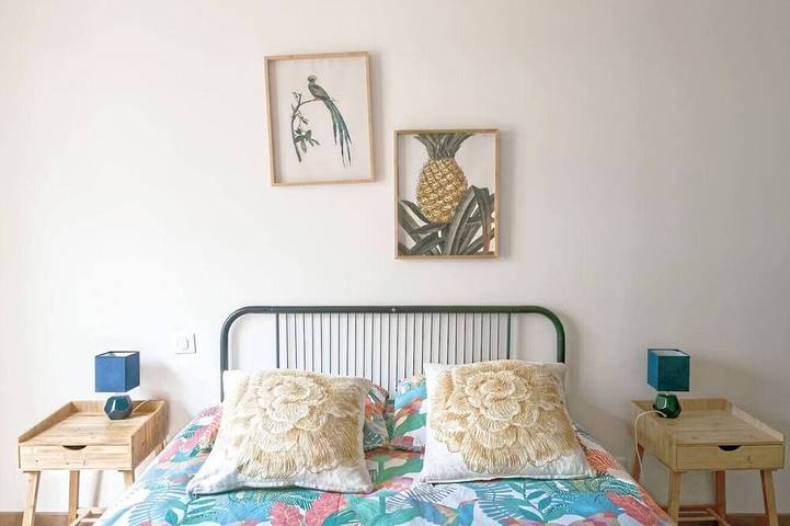 Appartement entier, Loft élégant avec patio intérieur, parking gratuit in Vichy, Région de Vichy