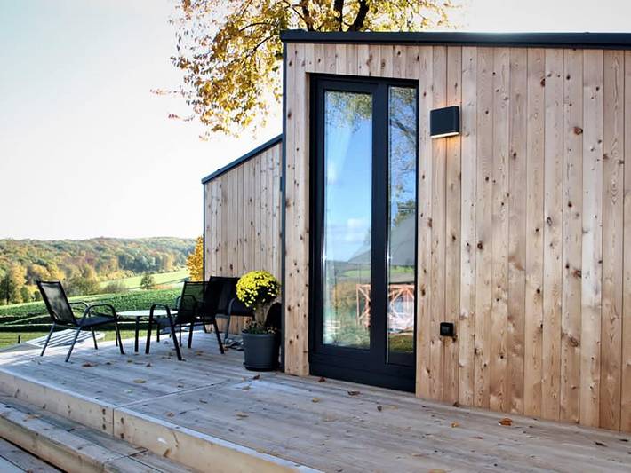 Glamping voor 4 personen, met tuin en zwembad in Zuid-Limburg