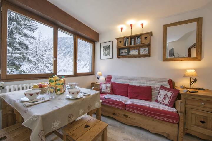 Chalet voor 2 personen, met zwembad in Argentière