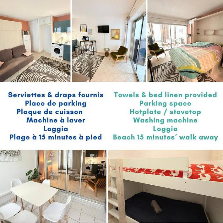 Appartement de vacances pour 4 personnes, avec vue ainsi que terrasse et piscine, animaux acceptés