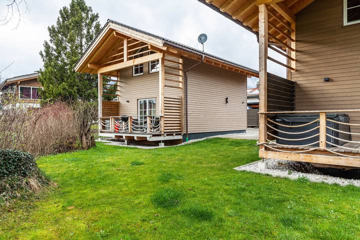 Ferienhaus für 6 Personen, mit Balkon und Garten sowie Sauna in Bayern