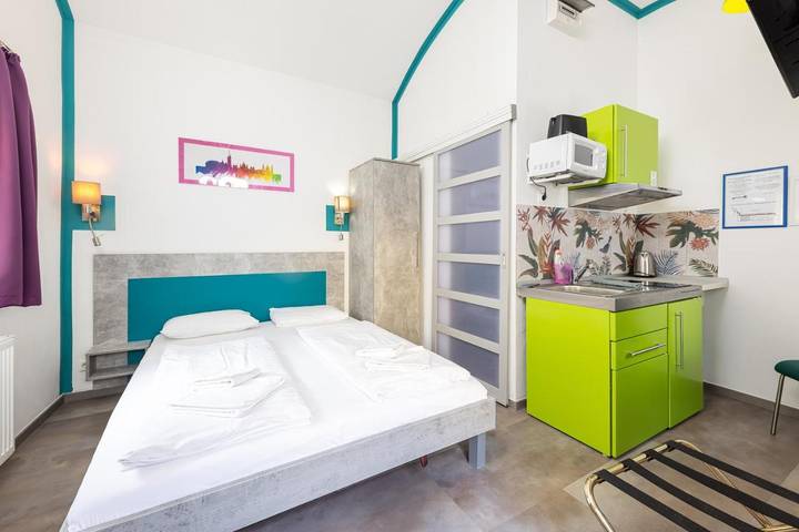 Apartahotel para 2 personas, con jardín en Budapest