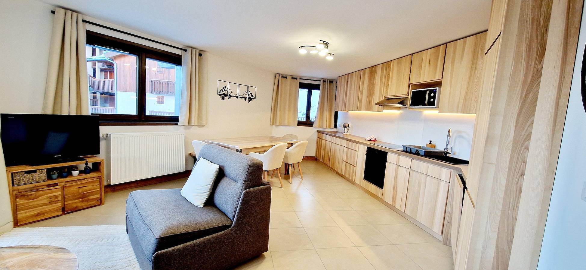 Apartamento entero, Le Chalet Martin - Apartamento 4 piezas cabina para 6 personas (confort 21) in La Plagne, Aime-la-Plagne