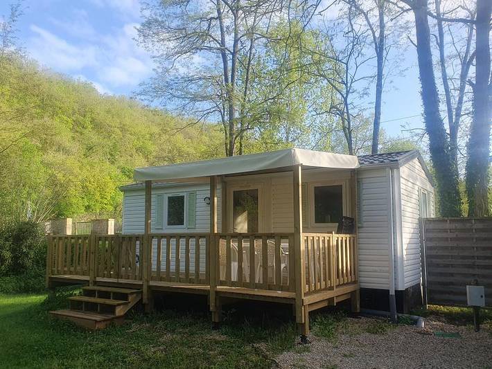 Camping D'auberoche - Mobilheim 4 personen - Mercure 29m² - 2 Schlafzimmer in Bassillac et Auberoche, Périgord Blanc