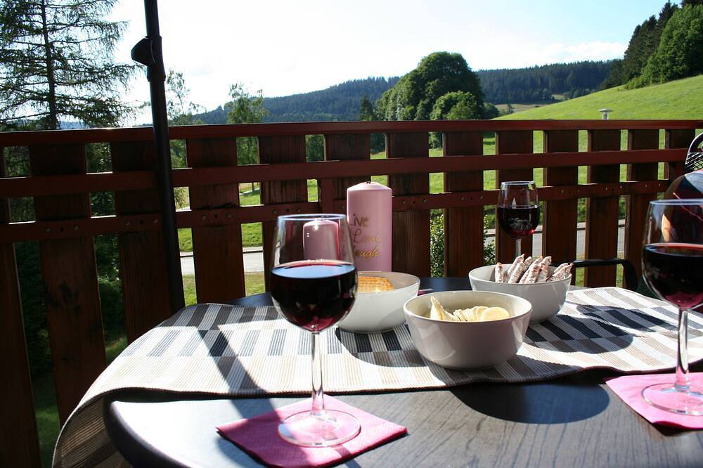 Entire apartment, Top apartment Wolfspfote in the vacation resort with swimming pool in the Hochschwarzwald paradise in Suedlicher Schwarzwald, Schluchsee