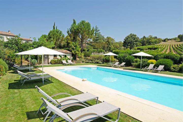 Location de vacances pour 5 personnes, avec piscine ainsi que vue et jardin à Mirabel-et-Blacons - 3