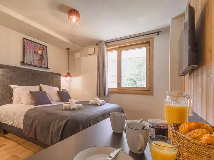 Résidences & hôtels L'Éclat des Vériaz - Terrésens - Zimmer 2 personen - Mit Standard-Kochecke Für in Megève, Pays du Mont-Blanc