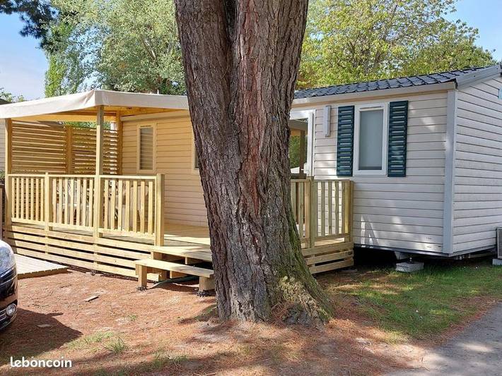 Camping voor 6 personen, met zwembad en terras in Carnac