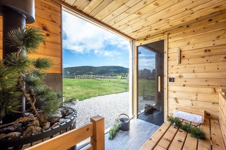Room 'Orange' with Shared Terrace, Shared Garden and Wi-Fi in Villanders, Sarntal Alps