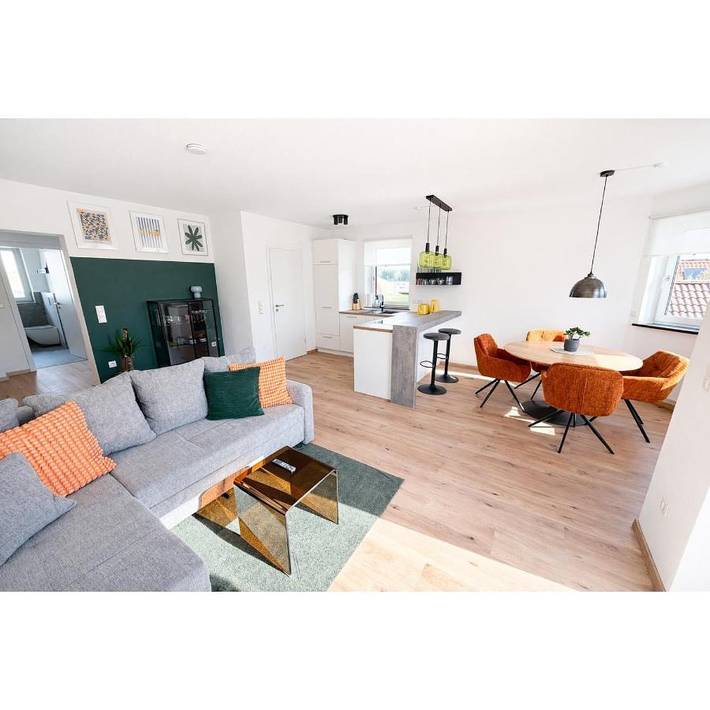 Ferienwohnung für 6 Personen, mit Balkon und Ausblick in Offingen