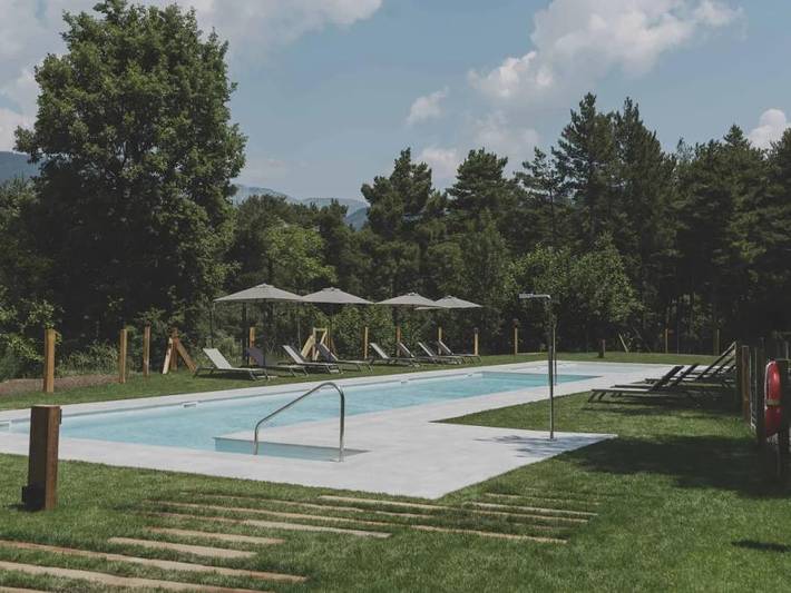 Camping voor 2 personen, met Zwembad en Sauna in de Spaanse Pyreneeën