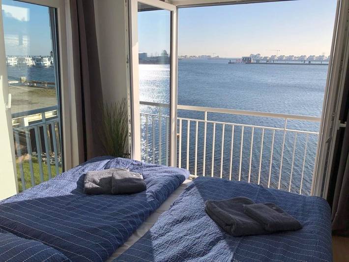 Ferienhaus für 4 Personen, mit Seeblick und Ausblick sowie Sauna und Garten, mit Haustier in Kappeln